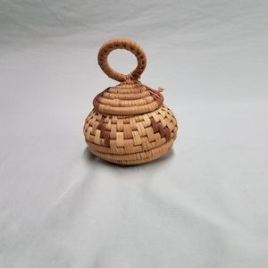 Hand Crafted Sweet Grass Basket